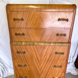 Art Deco / Mid-Century Waterfall-Style Dresser