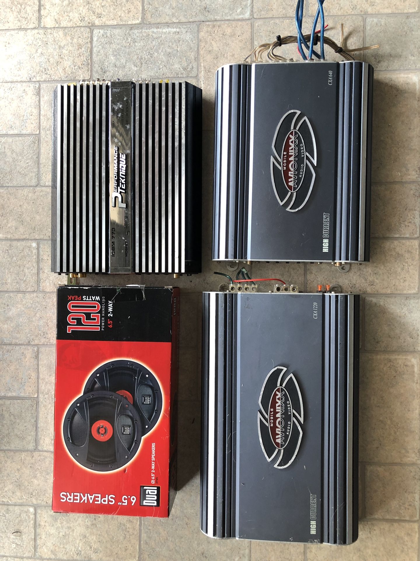 Car Amps and speakers all for $320
