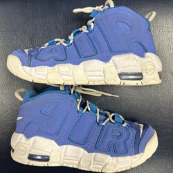Size 6.5y - Nike Air More Uptempo Low Medium Blue