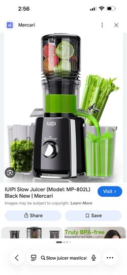 Brand New MP 802L Slow Masticating Cold Press Juicer- Never Opened