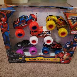 Brand new marvel heroes monster trucks
