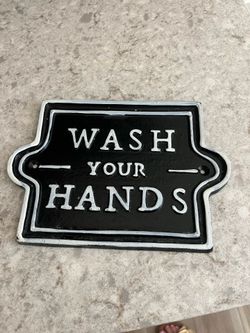 Hearth and Hand wash your hands sign $12