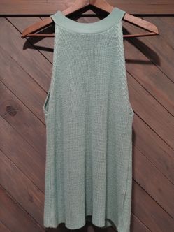 Green blue blouse