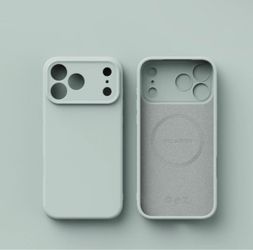 iPhone 17/18 pro max White Silicone Mag Safe Case For iPhone 18 Pro Max Shockproof Soft Cover