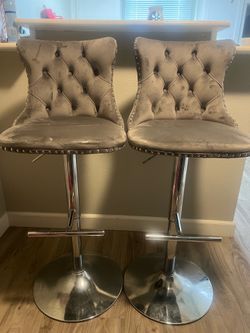 Gray Bar Stools $60