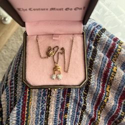 Vintage Juicy Couture Music Note Necklace
