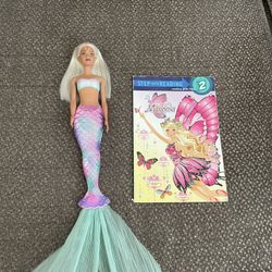 Mermaid Barbie doll With Book