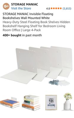 Invisible Floating Bookshelves
