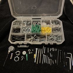 Assorted Hardware Essentials for Basic Projects - Husky Plastic Organizer