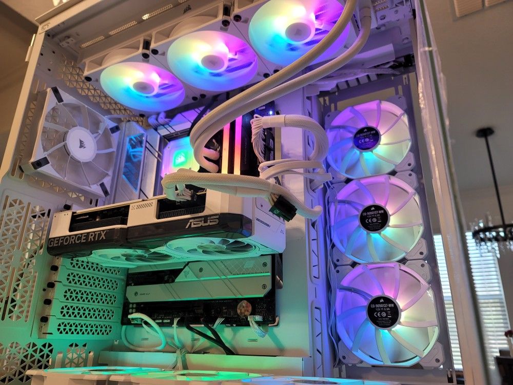 ASUS ROG Strix X670E=Gaming System,Ryzen 7 9700X,DDR5 RAM 32GB,1TB Gen 4x4 M.2,RM850 850W PSU,360mm AIO,CORSAIR 6500X Case 10 FANS,ASUS RTX 4070,$1450