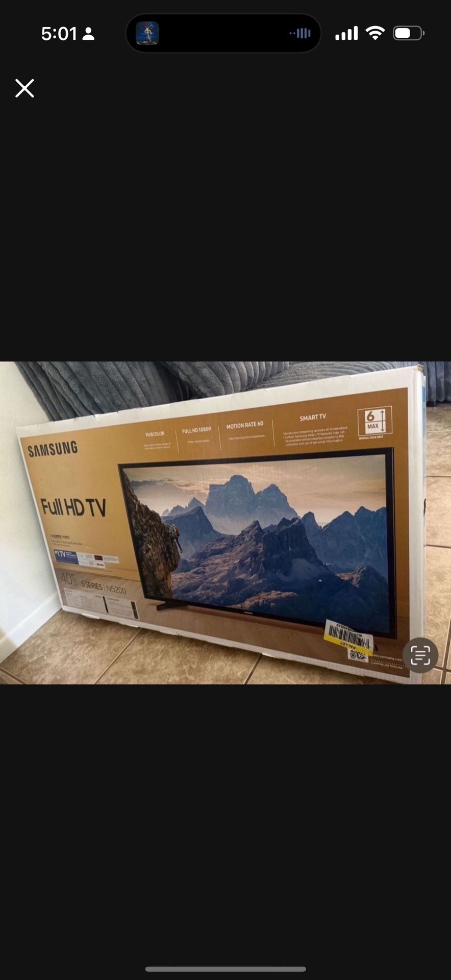40 in samsung tv new $180
