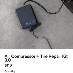 Tesla Air Compressor + Tire Repair Kit 