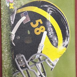 Michigan Football Helmet Painting - Poster 