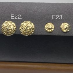 Chunky nugget earrings or small nuggets
