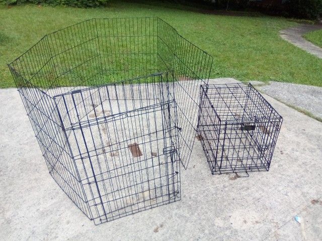 Dog Pen 36 +Dog Cage 30.00