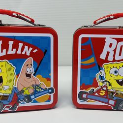 Spongebob Squarepants Red Rollin’ Tin Lunchboxes
