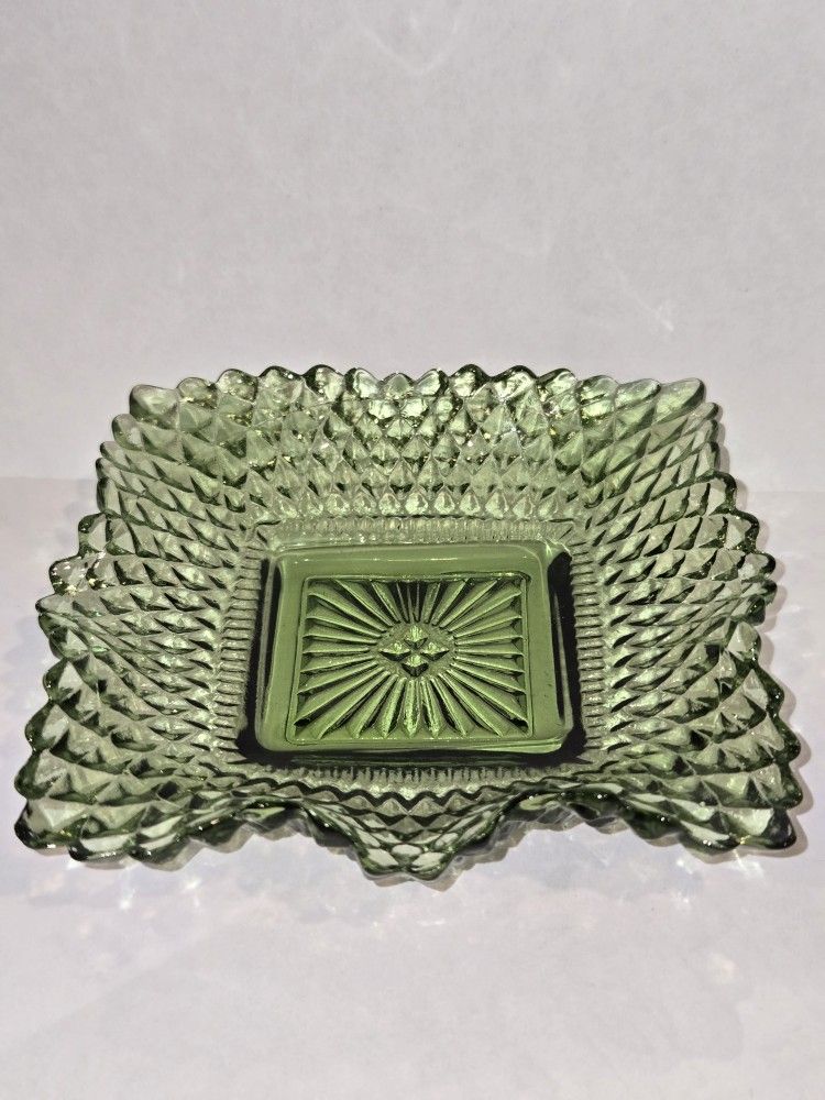 Federal Green Glass Dish