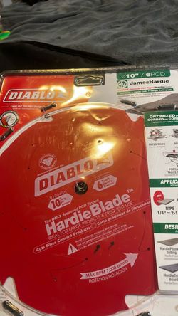 Diablo 10” (6 PCD) James Hardie Saw Blade