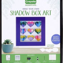 Crayola diy shadow box, personalized picture frame kit, unique 13 piece. Amazon open box never used I have 4 box of them
