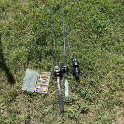 Fishing Rod combos & Box Of Fishing Lures
