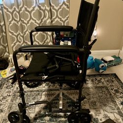 Transport Folding Wheelchair 