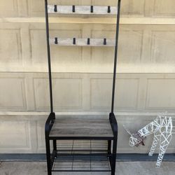 4-in-1 Coat Rack / Hall Tree