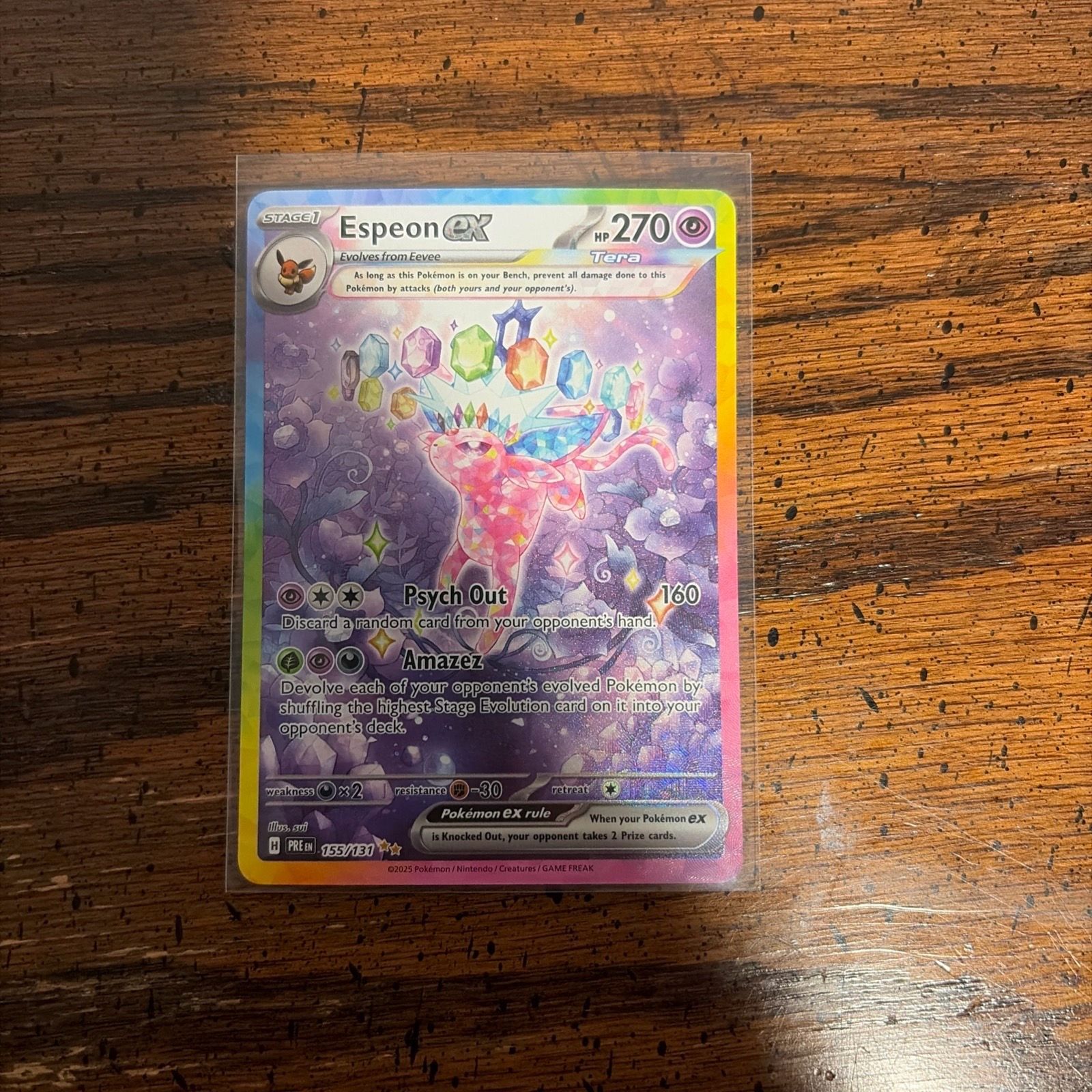 Pokemon TCG Espeon Ex 155 NM