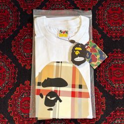 Bape x Burberry Tee Size L White’