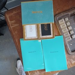 Vintage Tiffany Playing Cards With 4 Playing Pads 