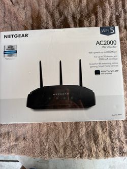 NETGEAR identifies the R6850 as a Wi-Fi 5 (802.11ac), dual-band AC2000 router, with speeds up to 300 + 1,733