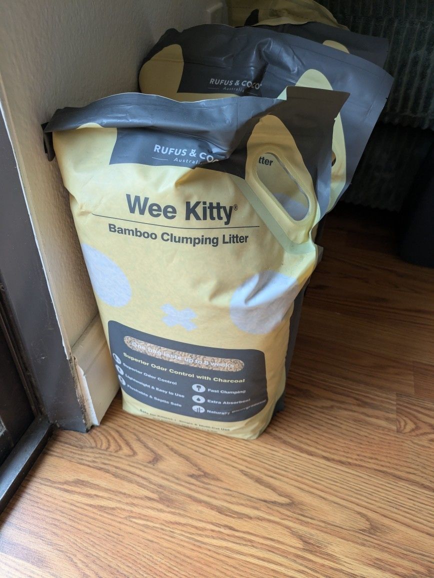 Bamboo clumping litter (4x 8.8 lbs) 