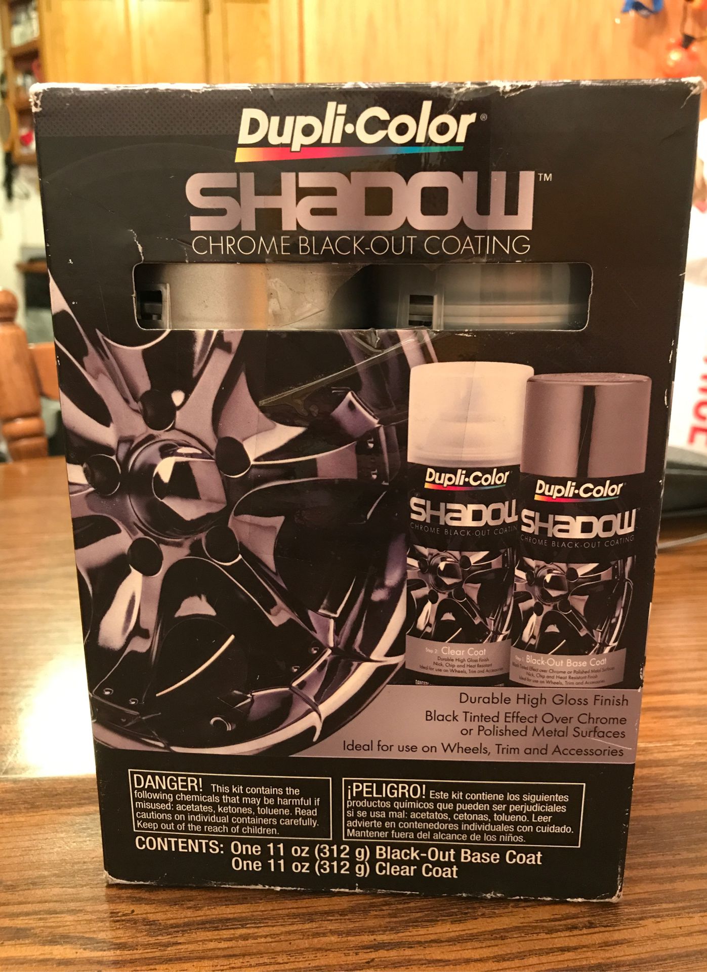 Dupli-color Shadow Chrome Black-out coating for rims