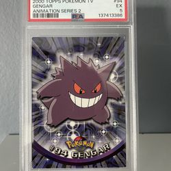 2000 Topps Pokemon Tv Gengar Animation Series 2