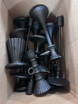 Glass Candlestick Holders