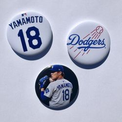 Los Angeles Dodgers 3-Pin Button Pack