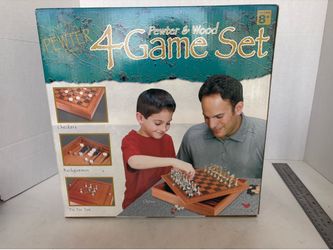 Cardinal Pewter & Wood 4 Game Set
