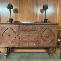 Antique French Oak Buffet 