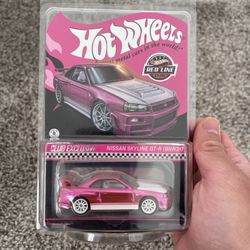 Hot Wheels 2023 RLC Exclusive Pink Editions Nissan Skyline GT-R BNR34 NEW/SEALED