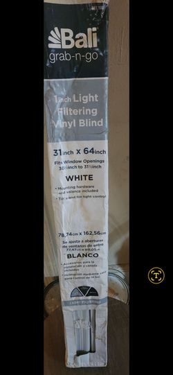 Bali Grab-N-Go 1-Inch Light Filtering Vinyl Mini Blind