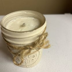 Small mason jar candle unused 