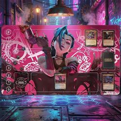 Jinx Arcana Riftbound LOL Playmat