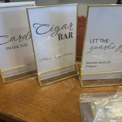 5x7 Acrylic Table Top Signs - 5