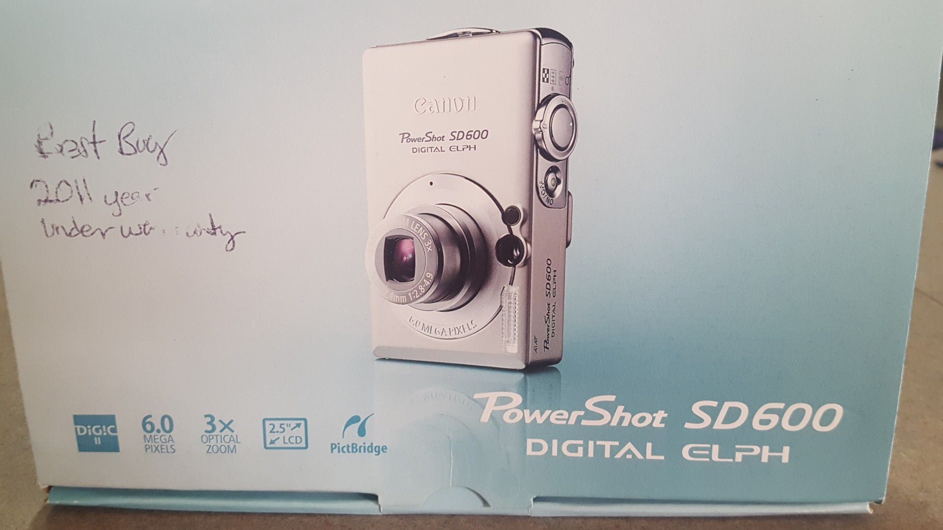 Canon PowerShot SD600 Digital Elph Camera