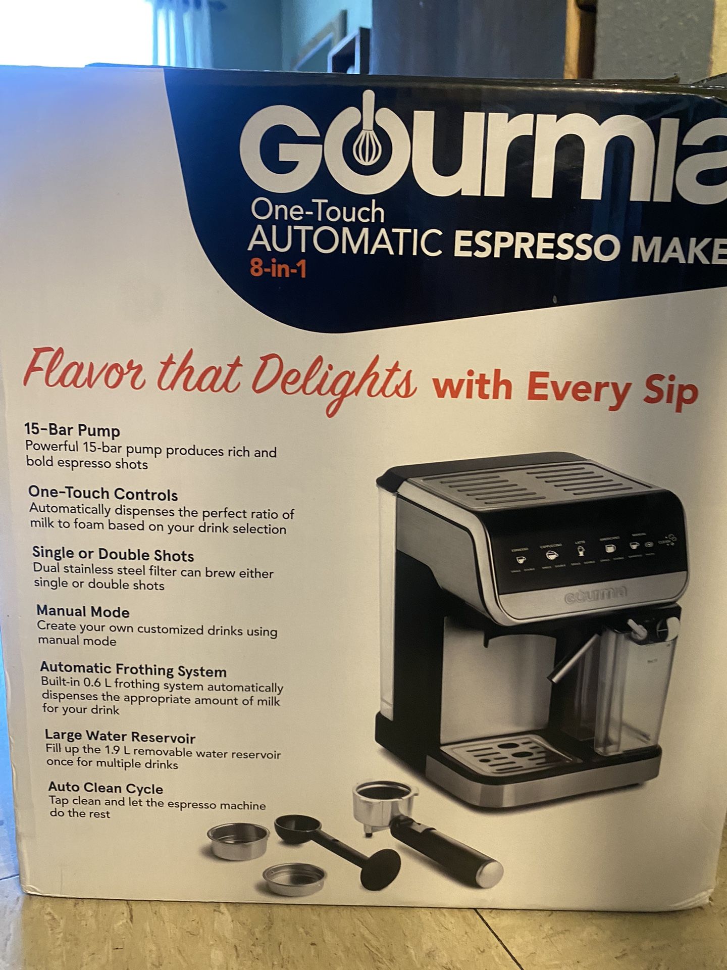 Gourmia One Touch Espresso Maker