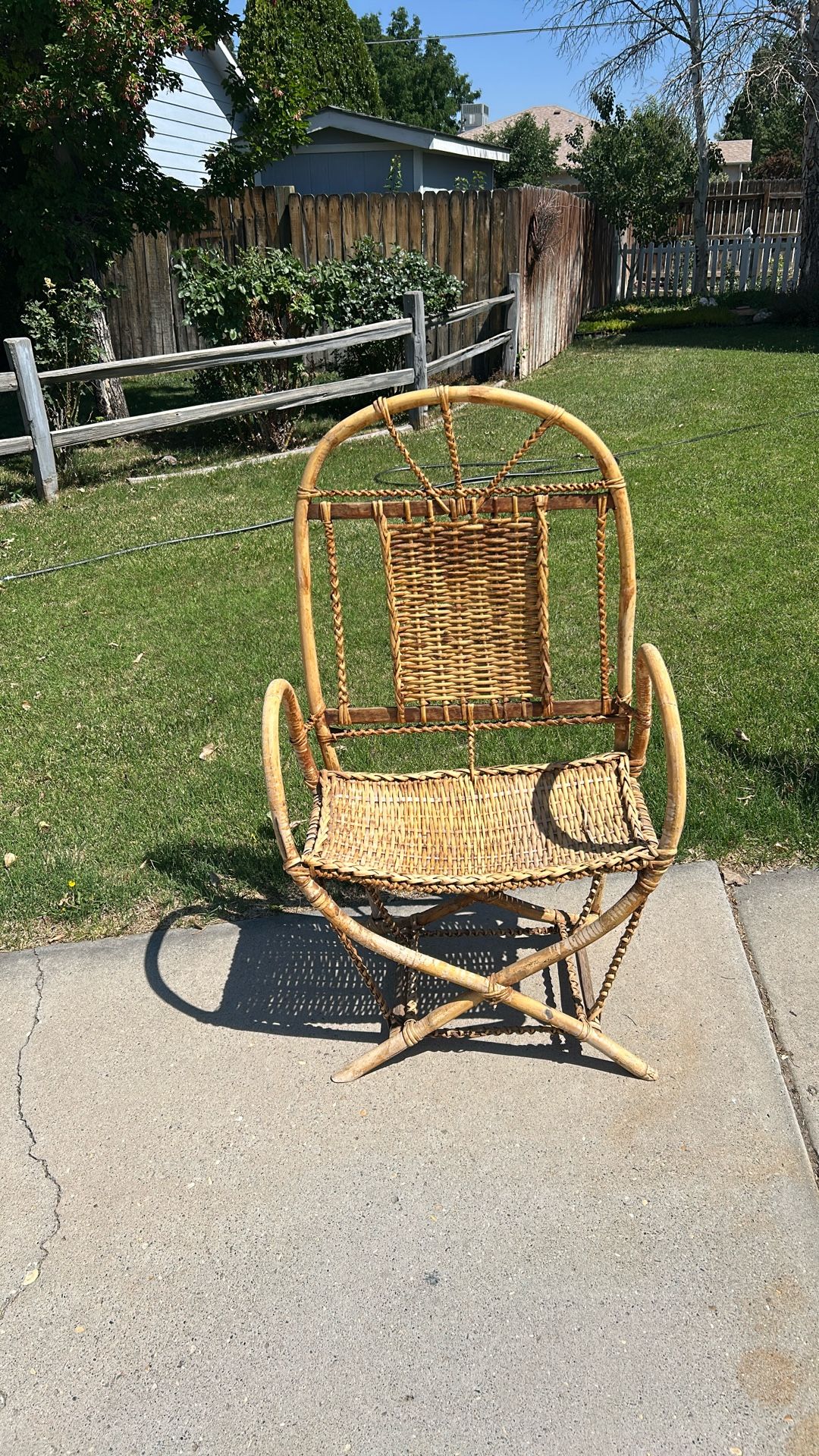 Mid Century Modern Bamboo Chair