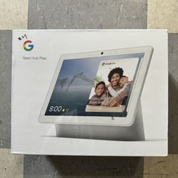 Google Nest Hub Max - Smart Home Speaker and 10 in. Display with Google Assistant - Chalk