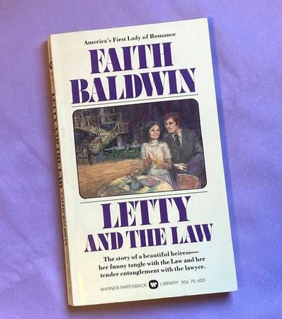 Vintage PB book Letty and the Law by Faith Baldwin 1974 Love is a Problem 