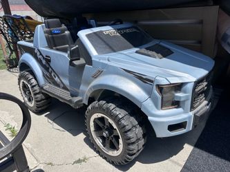 Fisher Price Ford F150 Raptor Blue Used Power Wheels