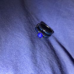 Blue Diamond Ring