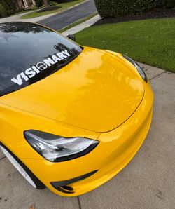 Tesla Model 3 and Y Carbon Fiber  Headlight Trim